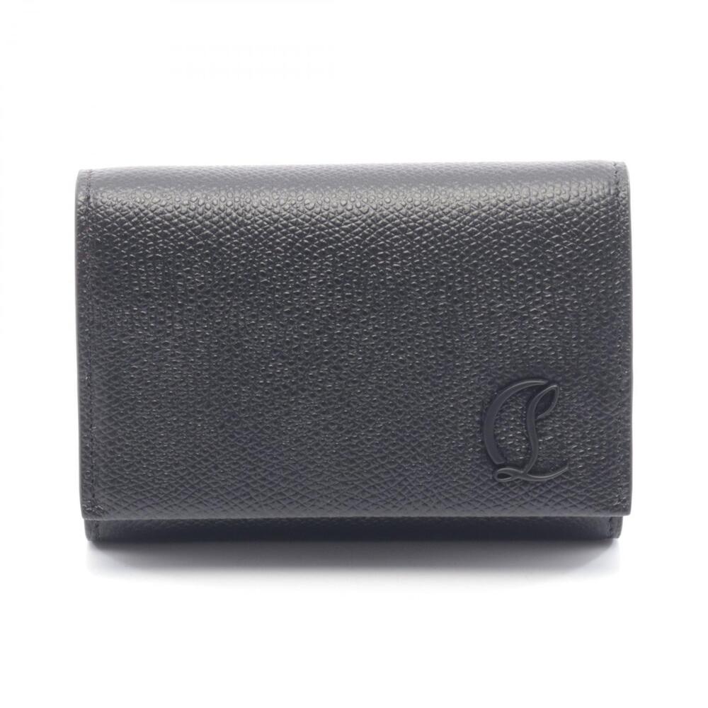 Christian Louboutin Mooncrest Trifold Wallet Leather Black